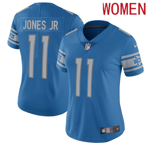 2019 Women Detroit Lions #11 Jones Jr blue Nike Vapor Untouchable Limited NFL Jersey->women nfl jersey->Women Jersey